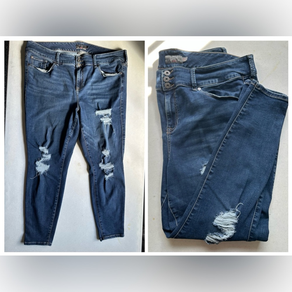 Torrid Women's Distressed Blue Jeans